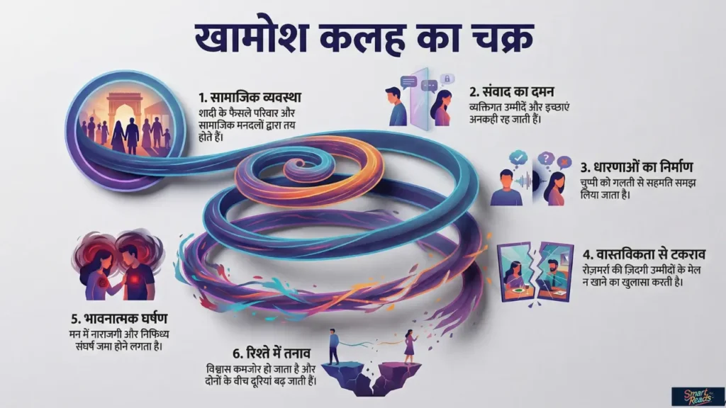 अरेंज्ड मैरिज में Silence → Assumptions → Conflict का चक्र