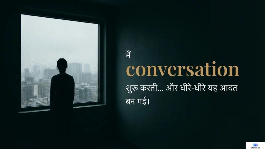 person standing near window reflecting on relationship conversation silence