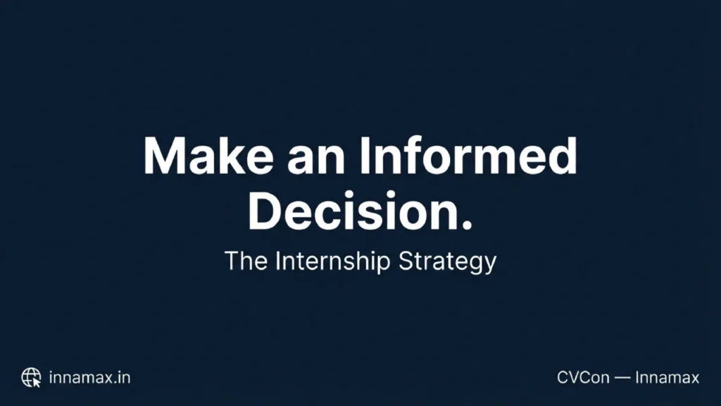 Internship is a career tool use it strategically for better decisions
