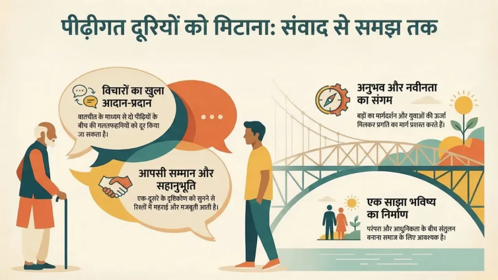दो generations के बीच बातचीत और समझ