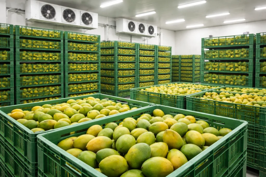 modern mango cold storage india crates infrastructure agriculture supply chain
