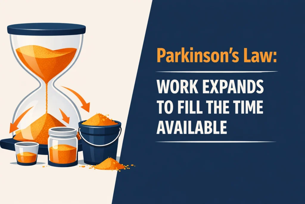 Comparison of relaxed vs focused work under different deadlines showing productivity difference