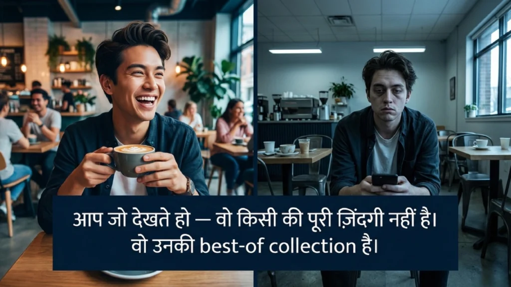 सोशल मीडिया highlight reel और असली जीवन के बीच अंतर