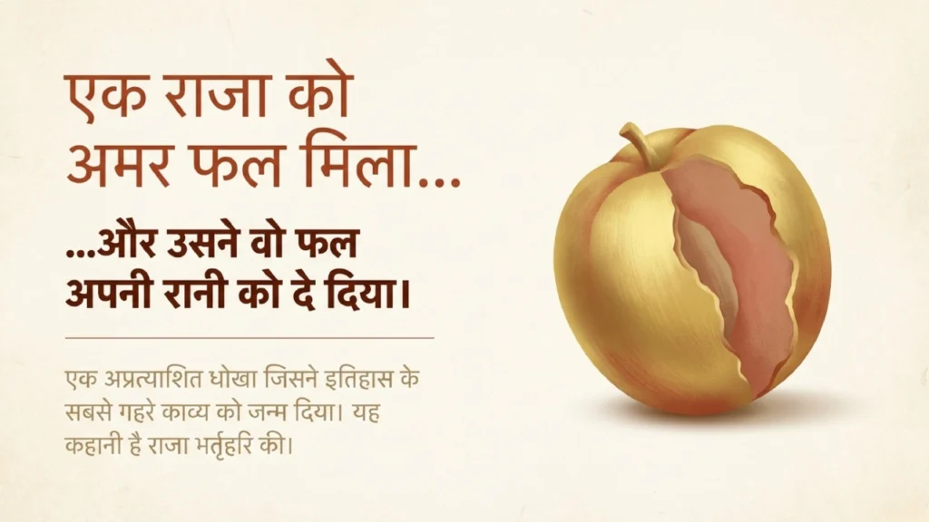 Bhartrihari immortal fruit story betrayal turning point