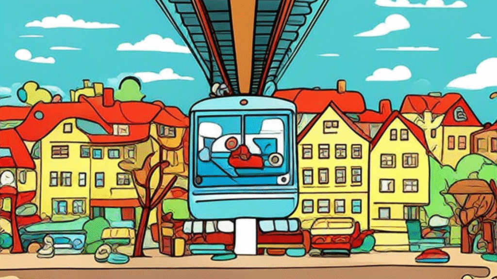 Germany’s 124-year-old Wuppertaler Schwebebahn flying above river since 1901