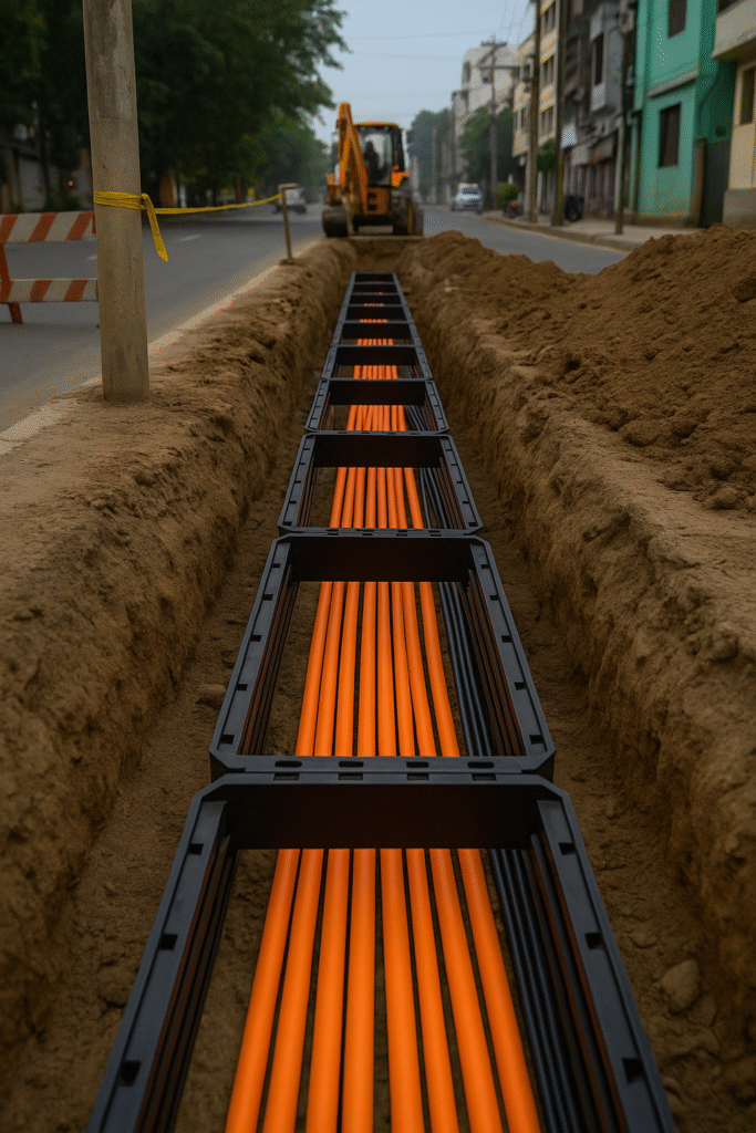 Representative Image Varanasi city underground cable work 2025