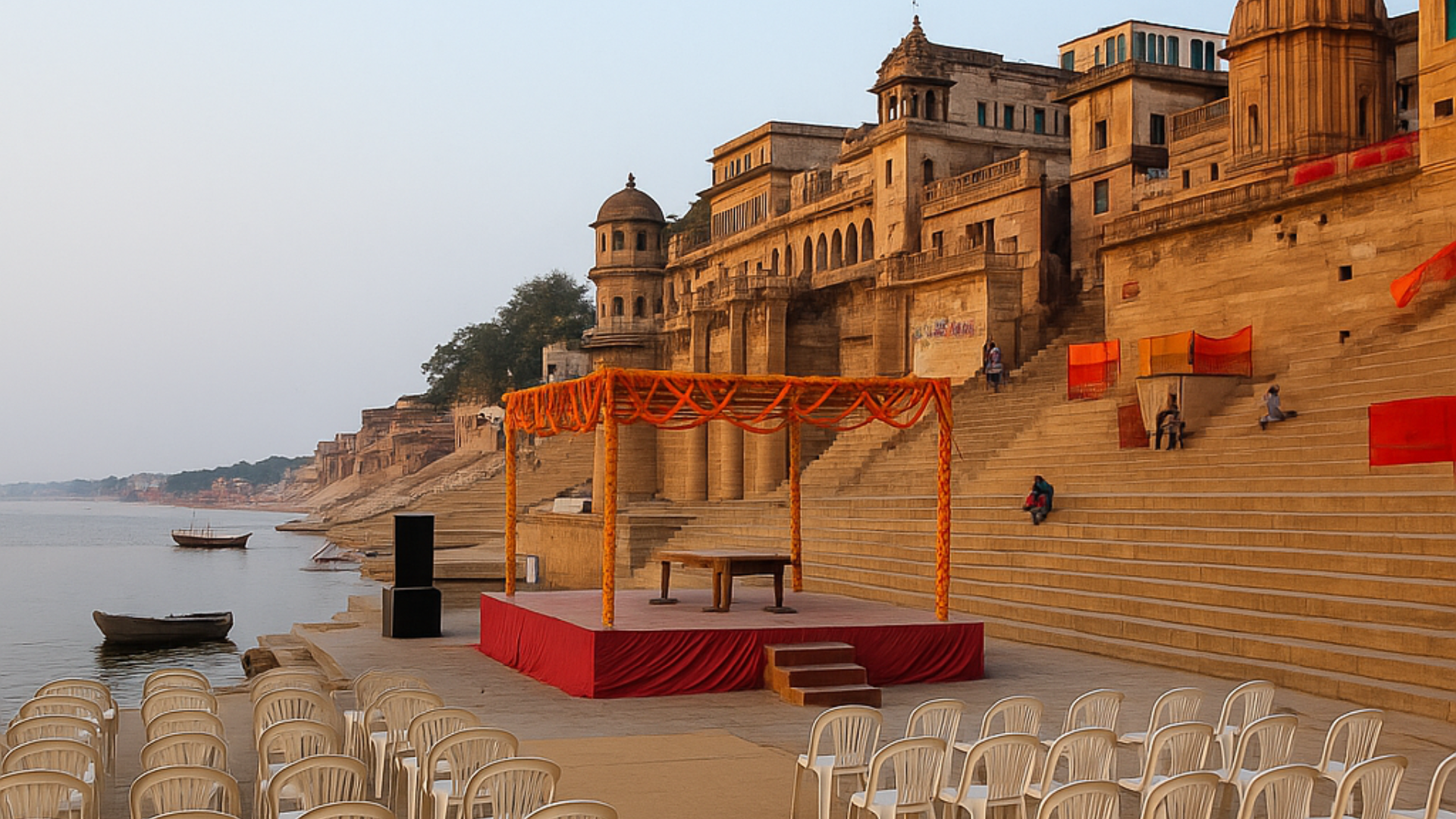 Varanasi ghats event fee notice 2025