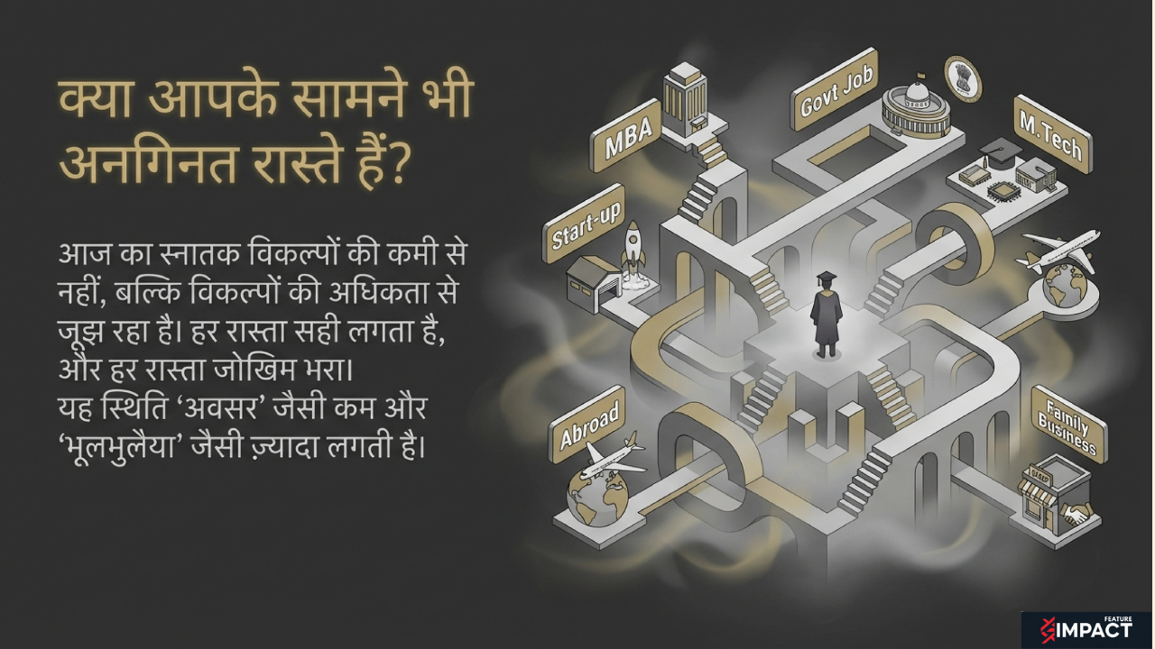 युवा के सामने कई करियर विकल्प और भ्रम