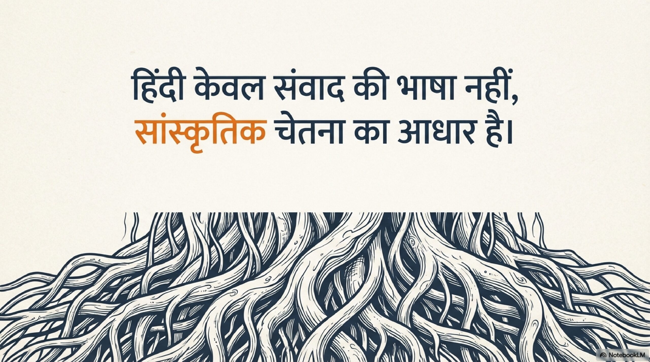 Hindi as the foundation of cultural consciousness and collective thought