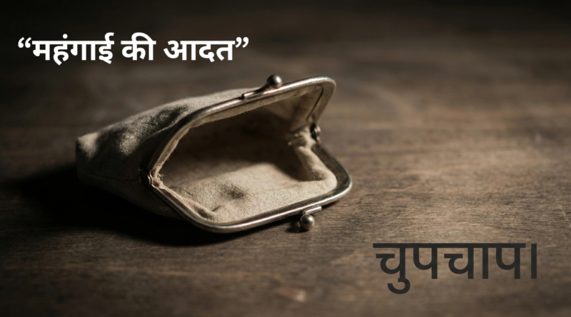 Indian middle-class household quietly adjusting expenses amid inflation