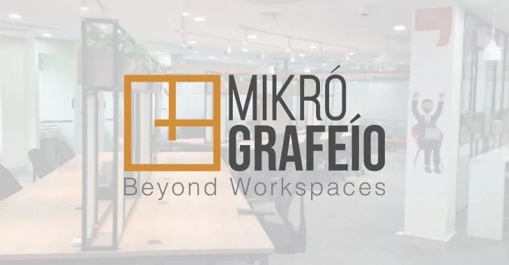 Mikro Grafeio का logo और workspace, Tier-2 और Tier-3 cities में distributed work model का प्रतिनिधि दृश्य