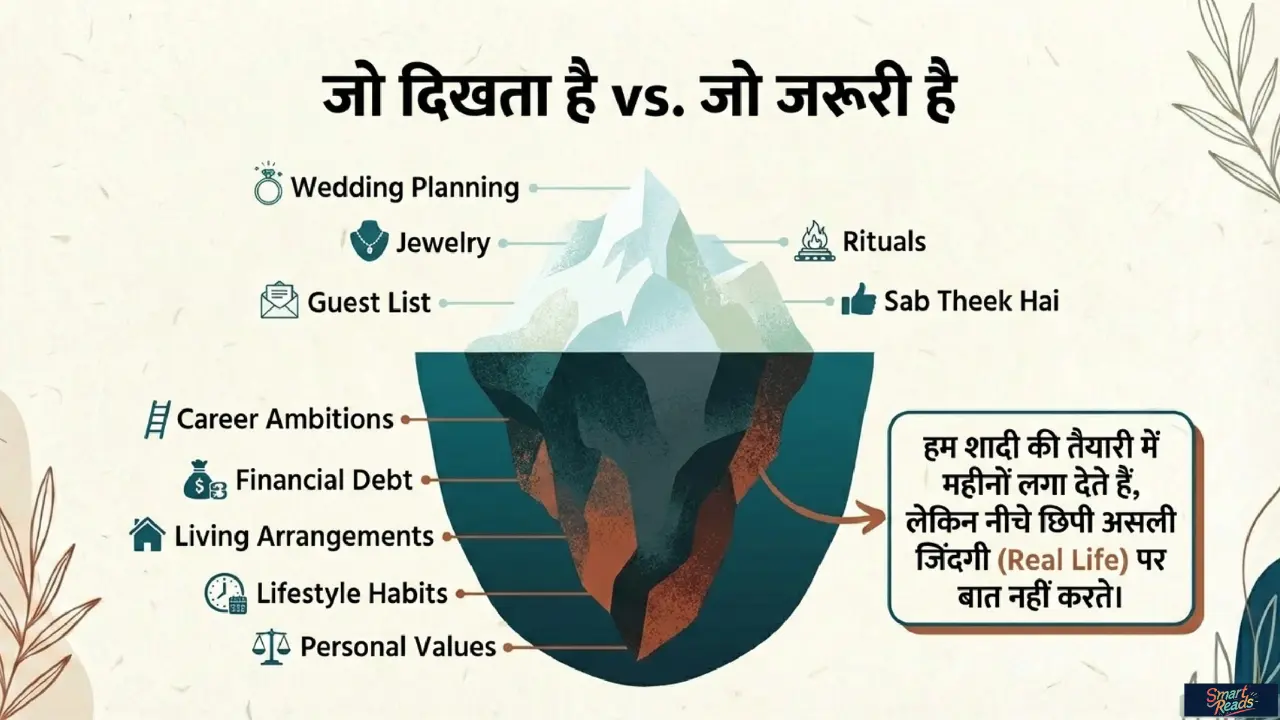 शादी की तैयारी बनाम असली ज़िंदगी की अपेक्षाएँ