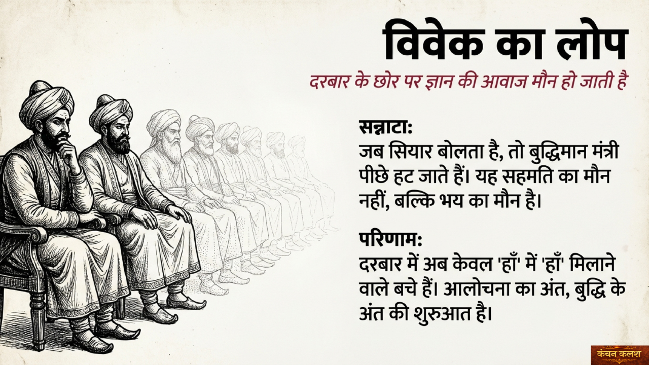 बैठे मंत्री, बोलता कोई नहीं