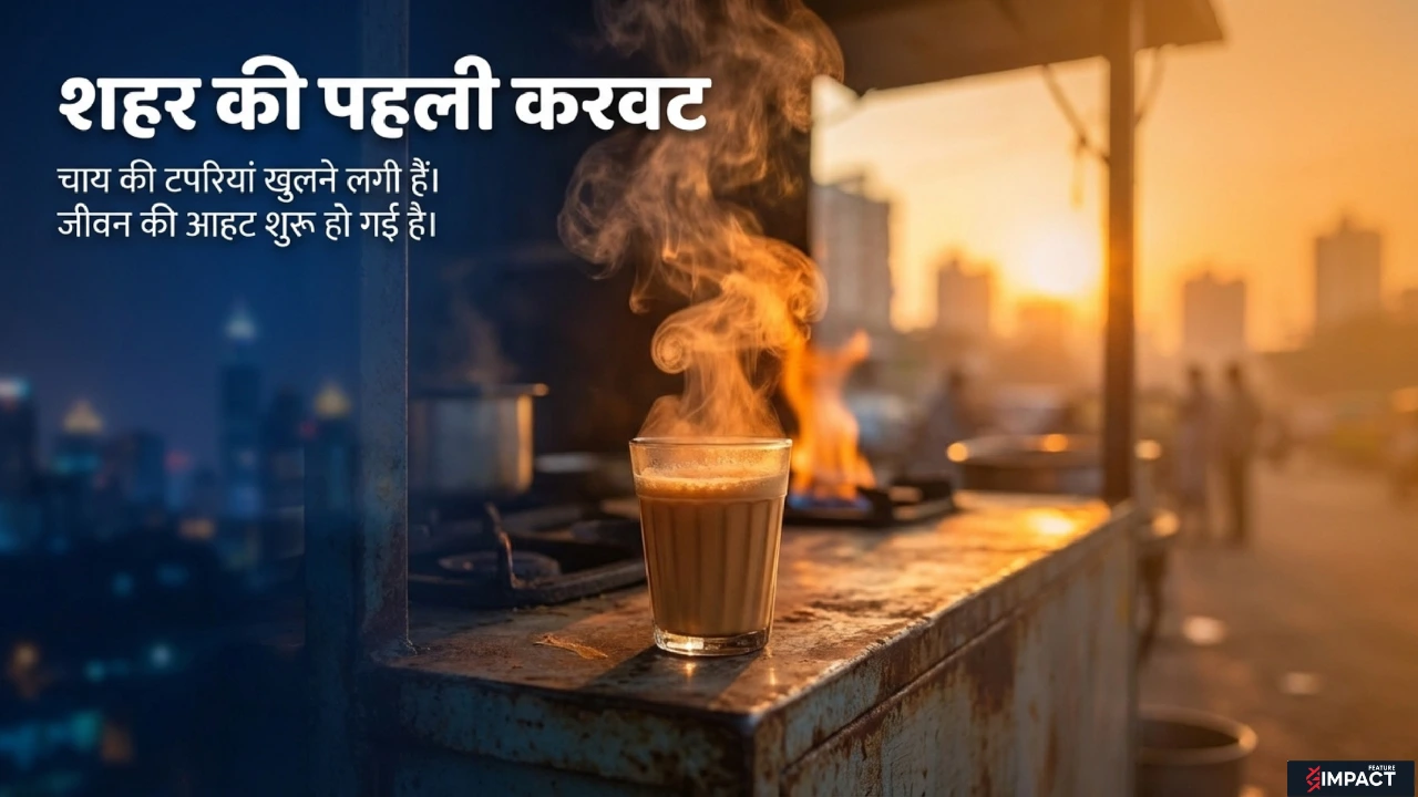 भोर की चाय और जागता हुआ शहर