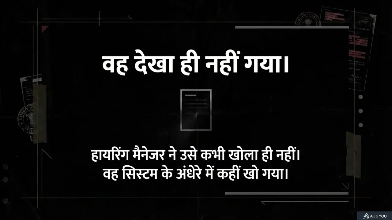 उम्मीदवार सिस्टम के भीतर दिखाई न देने की स्थिति, अदृश्य होने का प्रतीकात्मक दृश्य