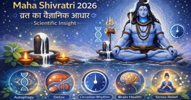 Maha Shivratri audio podcast artwork with Shiva meditation imagery, audio waveform, and Om Namah Shivaya text, InnaMax Innamax_voice Kanchan Kalash series design