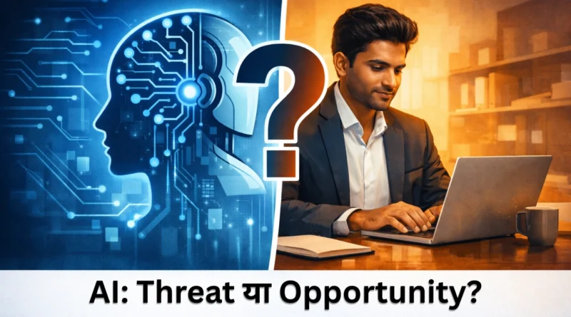 AI और human professional के बीच comparison दिखाता featured image