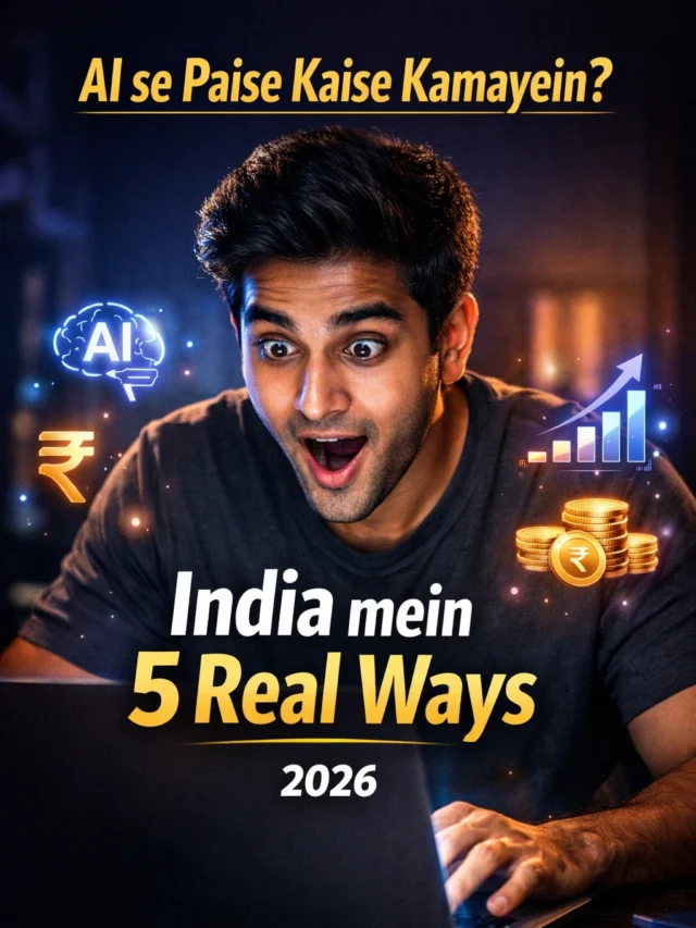 AI se Paise Kaise Kamayein (2026) — India ke 5 Real Ways