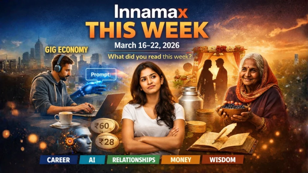 Innamax This Week March 16–22 2026 India weekly digest featuring AI, career, relationships, money and wisdom stories