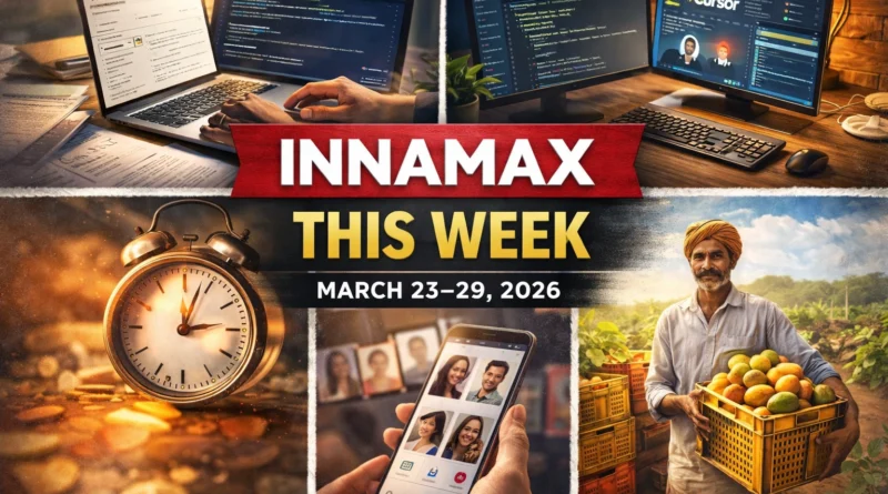 Innamax weekly roundup March 23-29 2026 featuring career advice AI tools productivity social trends economy and Chanakya Neeti