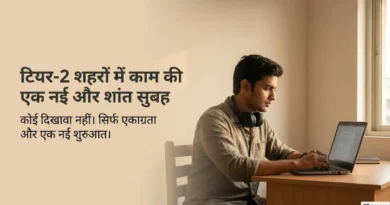 Remote Work India 2026: Hype या सच? जो कोई आपको नहीं बताता टियर-2 शहर में घर से लैपटॉप पर काम करता प्रोफेशनल — India में remote work की वास्तविकता