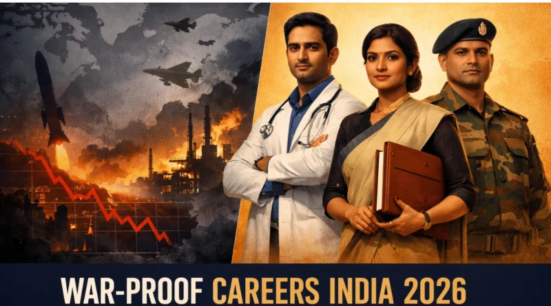 War situation impact on jobs in India with paycheck risk and job security concept