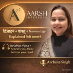 InnaMax Voice Archana Singh के साथ Aarsh Interiors का audio cover image जिसमें design, vastu और numerology explained in Hindi voice दिखाया गया है