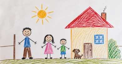bete ki drawing papa hindi family story crayon family house illustration