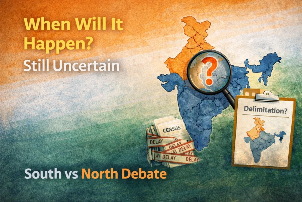 Delimitation India uncertainty with South vs North divide and delayed census process