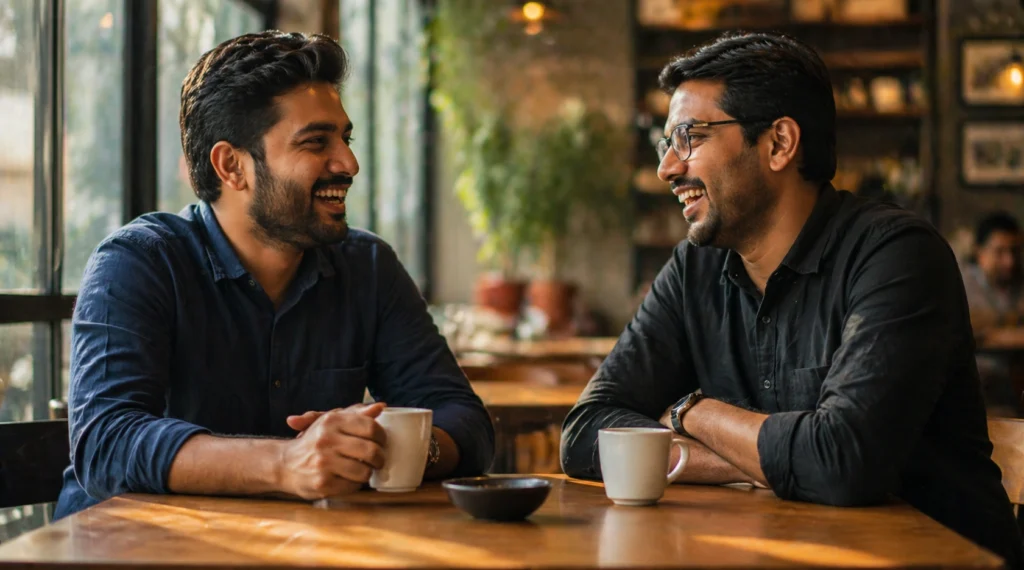 do dost das saal baad cafe first meeting awkward warm moment hindi story