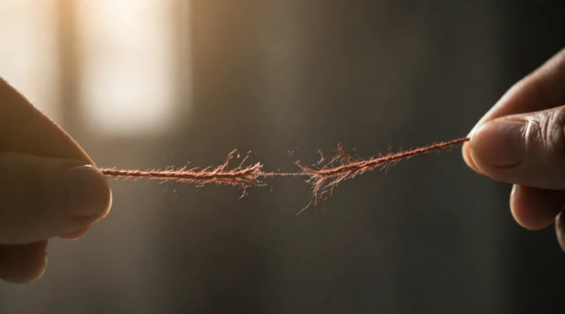 ego in relationships broken thread between two people