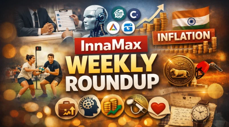 InnaMax Weekly Roundup featuring salary negotiation, AI interview prep, inflation update and Korfball league highlights