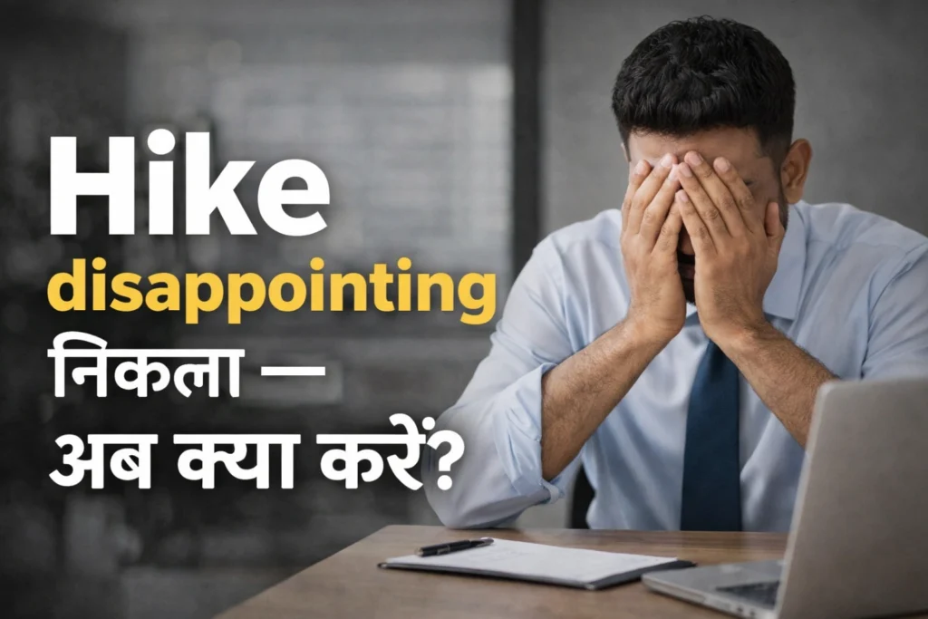 Indian professional feeling stressed after disappointing salary hike during appraisal