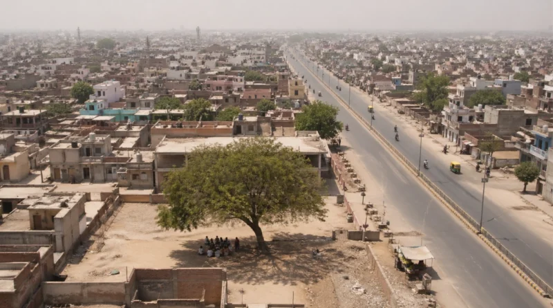 India heatwave city aerial extreme heat climate change impact Hindi