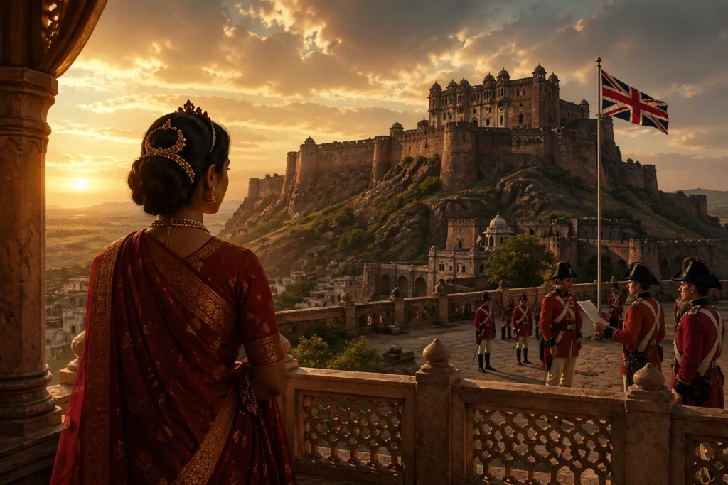 Jhansi fort British soldiers annexation scene 1857