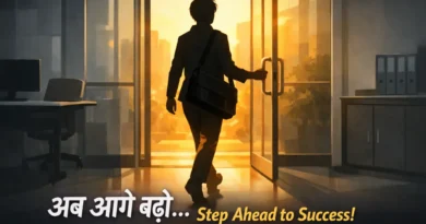 Professional walking out of office symbolizing loud leaving workplace trend in India