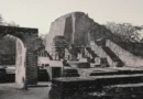 Nalanda University ruins in warm golden light showing ancient Indian knowledge center remains