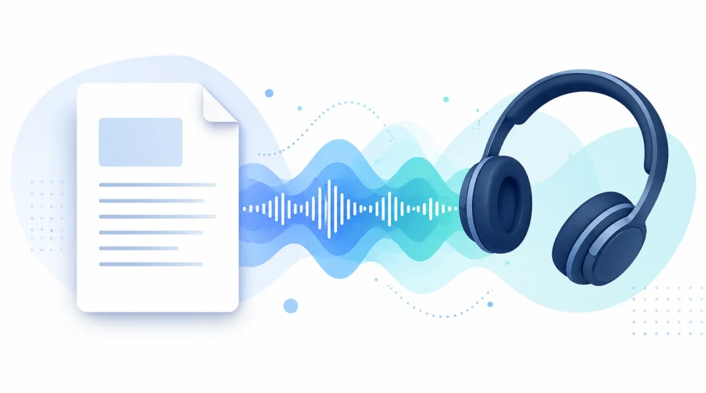 NotebookLM audio overview feature showing document to podcast style AI conversion