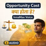 Opportunity cost explained in Hindi audio cover with UPSC MBA and money concept visuals