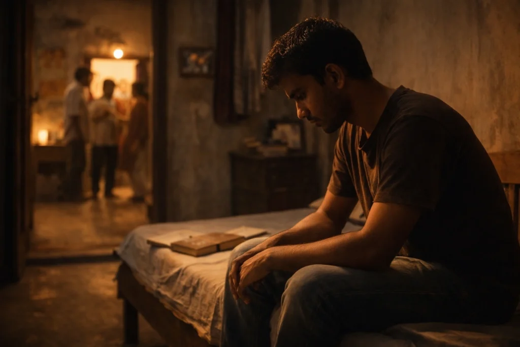 अकेले बैठे बड़े भाई का emotional moment और silent sacrifice