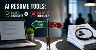 AI Resume Tools Helpful हैं… But Recruiters अब Generic CVs पहचानने लगे हैं AI resume tools and recruiter red flag concept for Indian job seekers