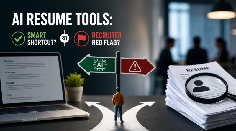 AI resume tools and recruiter red flag concept for Indian job seekers
