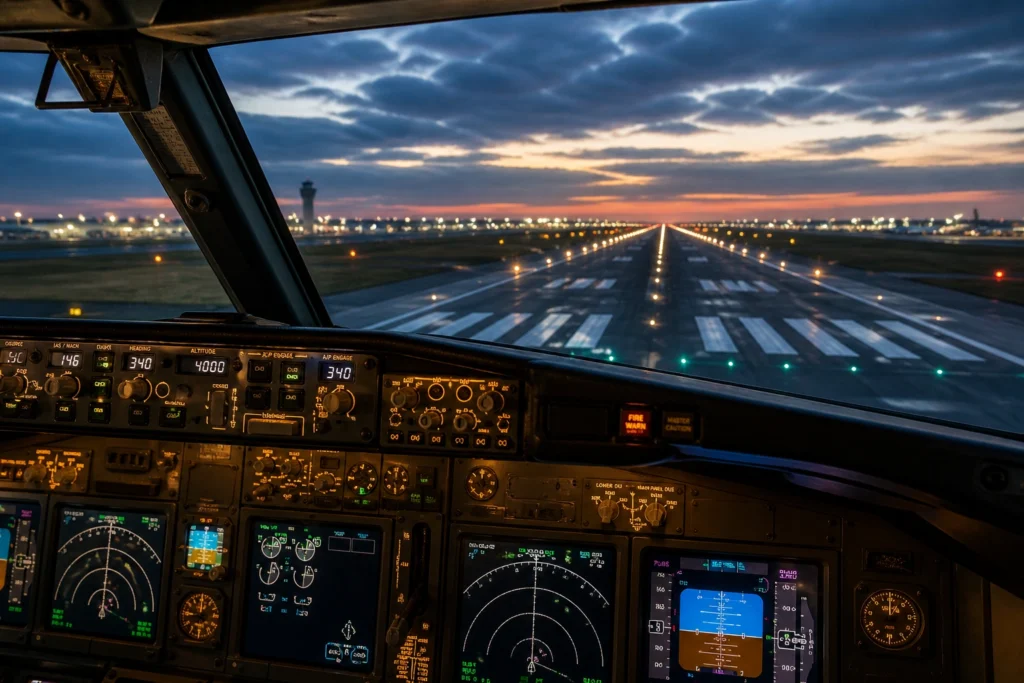 aircraft cockpit runway view takeoff aviation career India