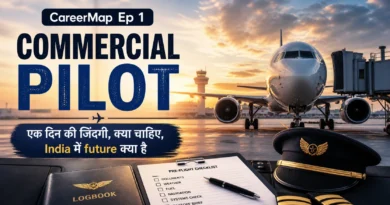 Commercial Pilot Career: सपना या risk? एक दिन की ज़िंदगी का असली सच commercial pilot career India guide aircraft cockpit checklist aviation
