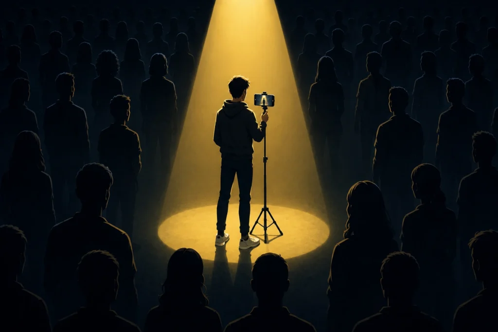 One social media creator in spotlight while many others remain invisible