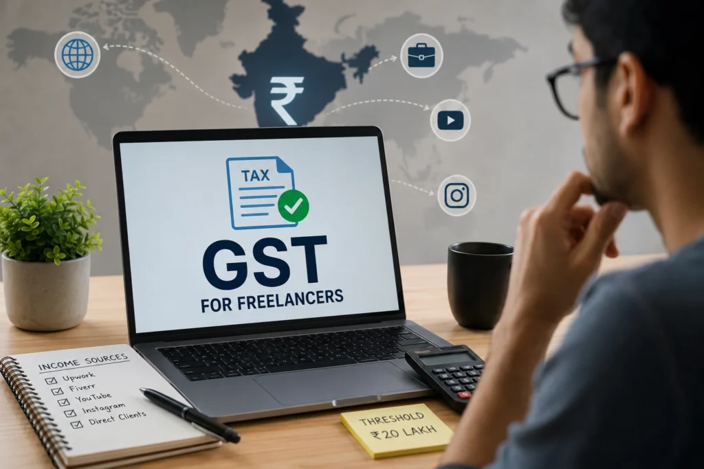aggregate turnover GST calculation for Indian freelancers