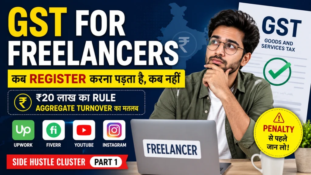 GST registration rules for freelancers in India 2026