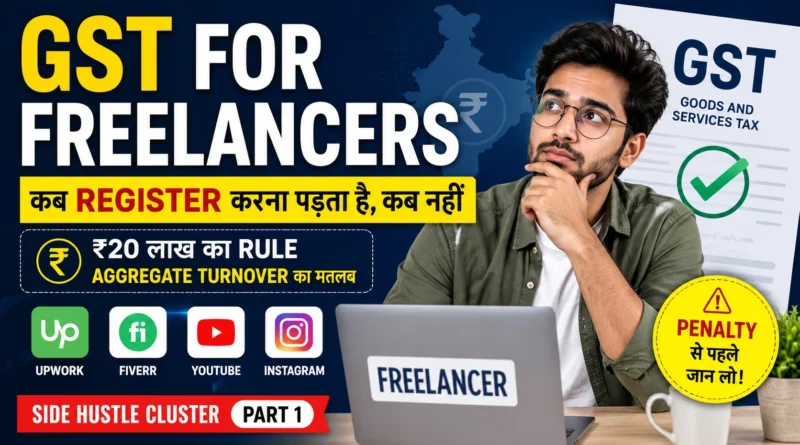 GST registration rules for freelancers in India 2026
