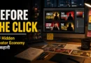 Thumbnail designer workspace representing India's hidden creator economy