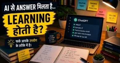 College study desk with ChatGPT helping students learn concepts and complete assignments